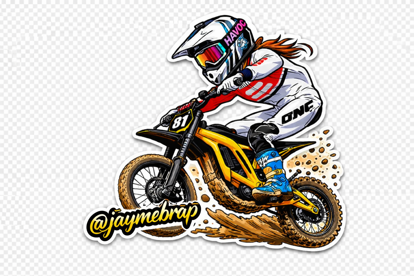 Jayme Brap Race Sticker