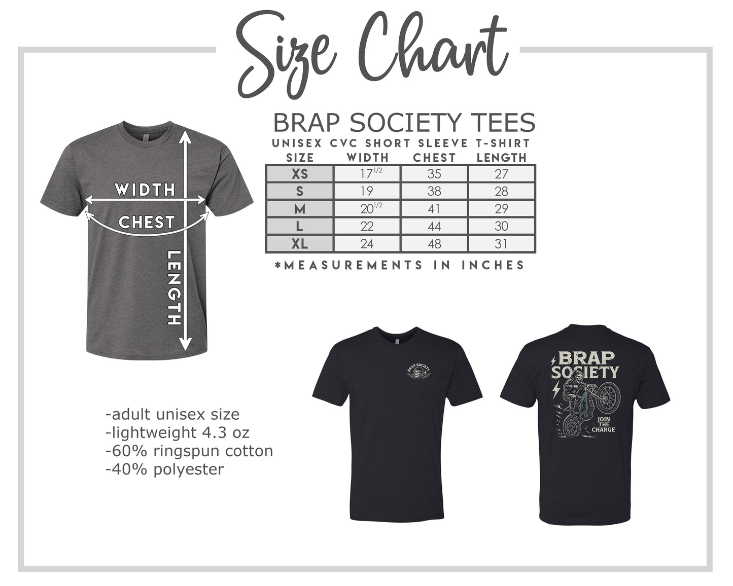 BRAP SOCIETY – Join The Charge Tee